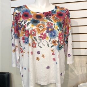 FDJ Floral Print Women's Top